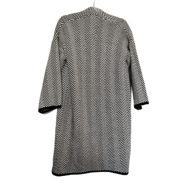 Paige black and white long cardigan sweater‎ size M - Picture 2 of 3